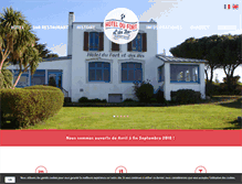 Tablet Screenshot of hotel-chausey.com